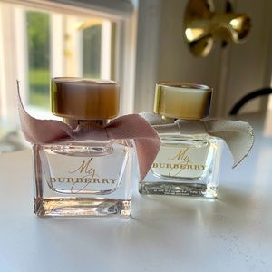 Miniature Burberry fragrance set: My Burberry & My Burberry Blush 0.17 oz / each